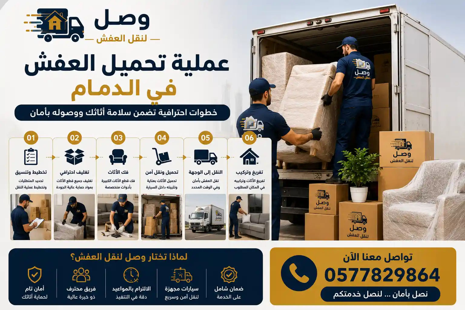 عملية تحميل وتغليف الأثاث في الدمام لحساب التكلفة