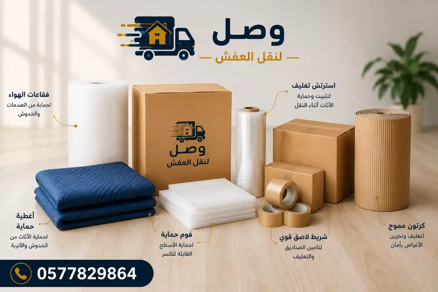 مواد تغليف الأثاث الاحترافية للنقل الآمن