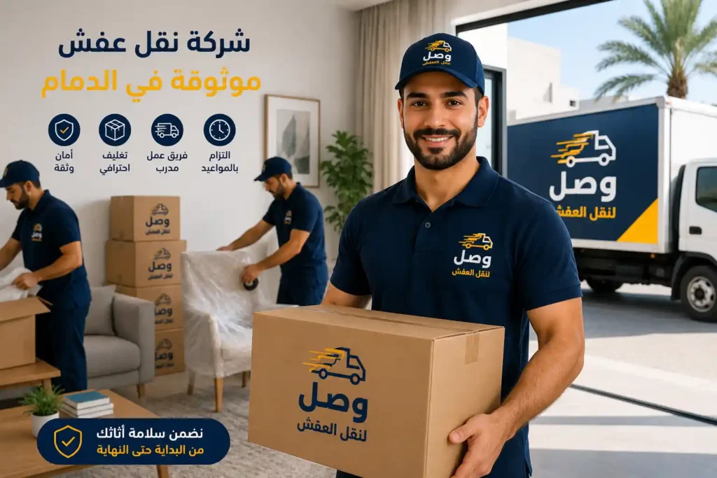 شركة نقل عفش موثوقة في الدمام تقوم بتغليف ونقل الأثاث باحترافية